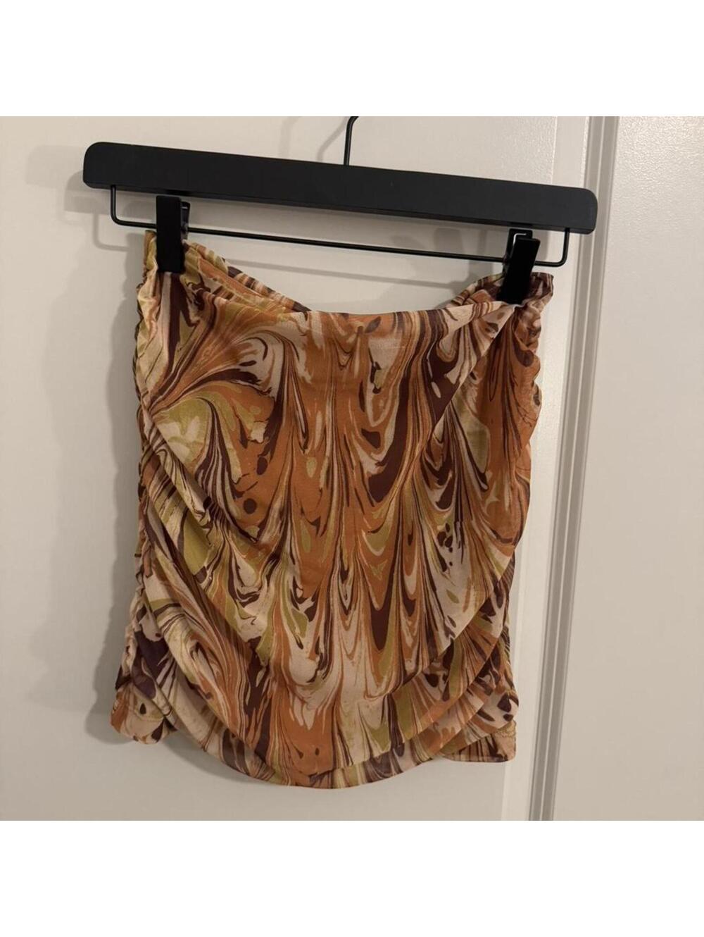 Urban Outfitters Women's Orange and Multi Skirt